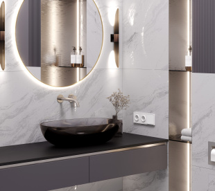 Керамогранит Laparet Solo Argento серый мат. глянц. чернила рект. (60х119,5) арт. LP6012G0571R Матовая (sugar эффект)